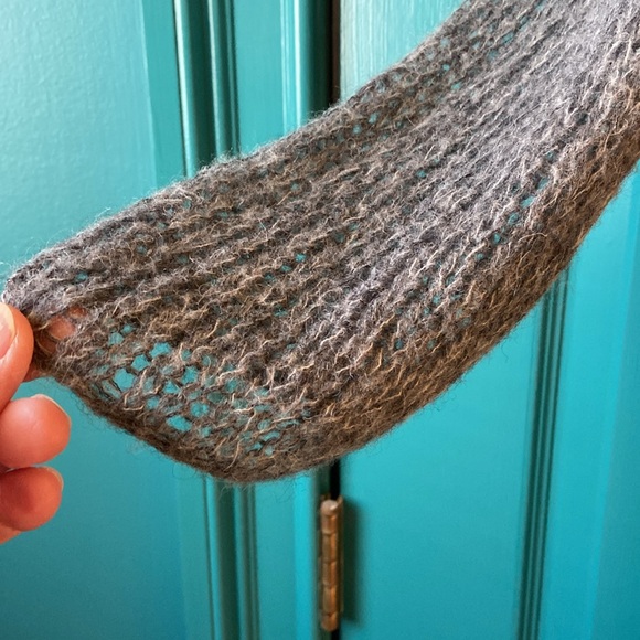 EILEEN FISHER OPEN FRONT CARDIGAN SWEATER , Size Large Alpaca/Wool Blend - Picture 4 of 9